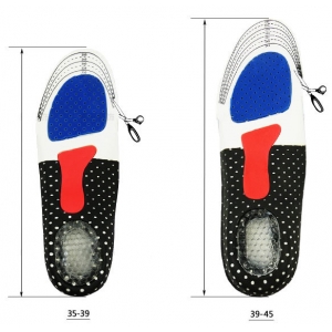 Ортопедические стельки для обуви спортивные с амортизирующей защитой пяткой  (мужские)