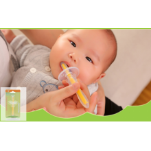 Зубная щетка массажер с ограничителем для малышей