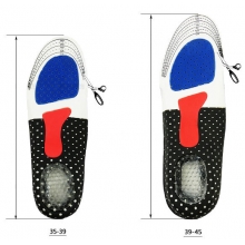 Ортопедические стельки для обуви спортивные с амортизирующей защитой пяткой  (мужские)